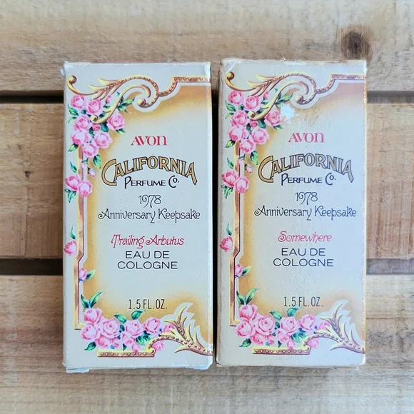 Avon California Perfume Co. 1978 Anniversary: Trailing Arbustus & Somewhere - Picture 7 of 16